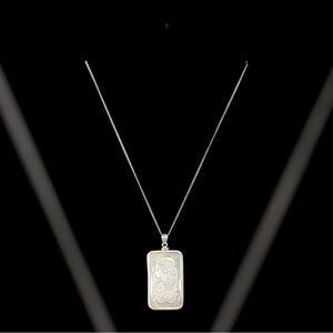 PAMP Suisse Lady Fortuna 1 ounce .999 fine silver bar pendant, genuine Assay